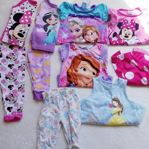 Disney Other - 10 pzs Disney princess pjs bundle